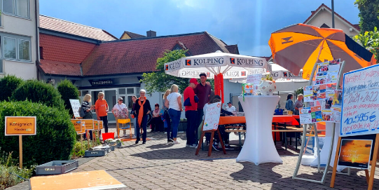 Aktionsstand der KF Flieden zum 50jährigen Gemeindejubiläum