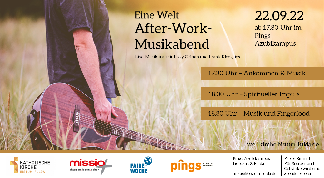 Eine Welt After-Work-Musikabend am 22.09.2022 bei pings Azubikampus